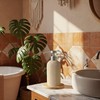 Lunestella Elegant Boho Beige Hand Soap Dispenser with Stainless Steel