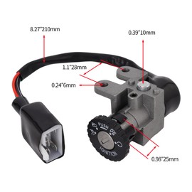 WATODAY GY6 49cc 50cc Scooter Ignition Switch, 50cc Key Ignition, Ignition Switch Key Lock for GY6 49cc 50cc TaoTao Peace Roketa Jonway NST Tank GY6 Scooter Moped