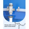 POOLHACKER Pool Fittings Dual Split Hose Plunger Valve, Pool Parts