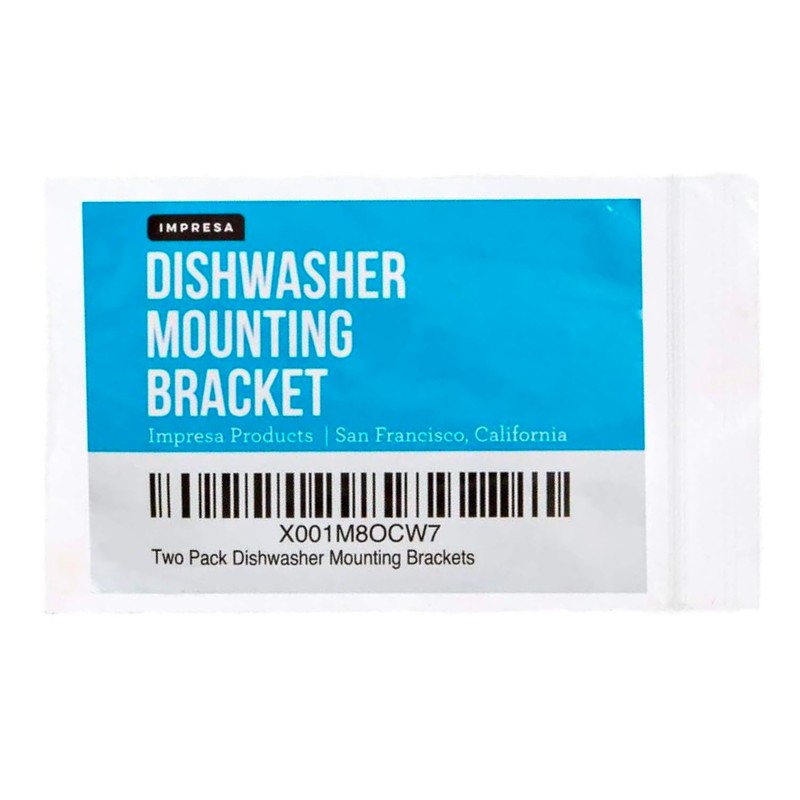 IMPRESA 2-Pack Undercounter Dishwasher Bracket Replacement - Whirlpool -Compatible -