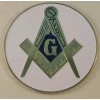 Freemason Masonic car emblem with white background