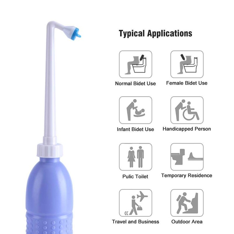 Portable Bidet Bottle Portable Hygienic Care Manual Bidet (16 inch)