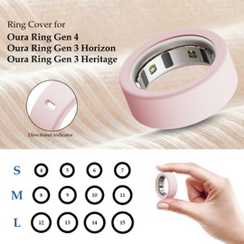 Hexasider 15 Pack Cover Compatible with Oura Ring Gen 4/Gen 3 Horizon/Gen 3 Heritage, Anti-Scratch Silicone Case for Oura Ring Protector for Women Men Working Out Gym, Support Charging with Cover on