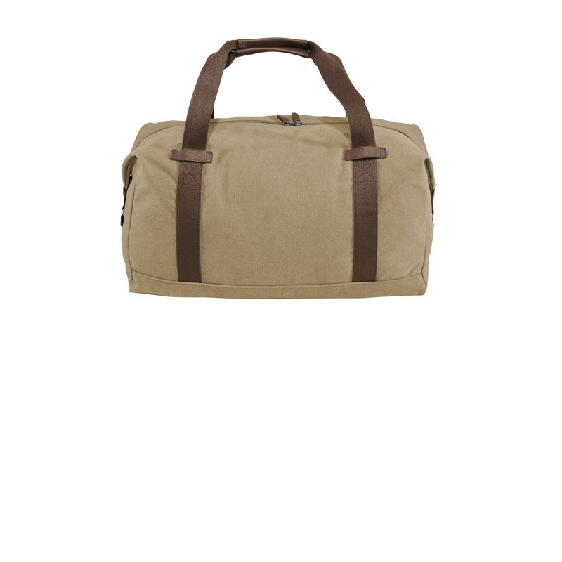Port Authority Cotton Canvas Expandable Duffel Bag