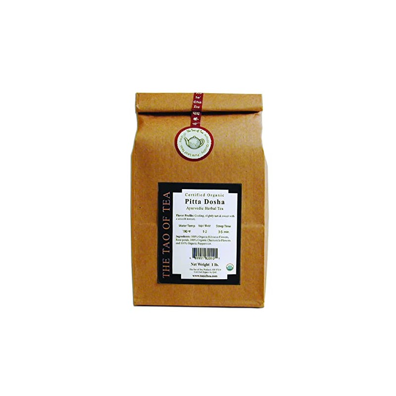 The Tao of Tea Pitta Dosha, Certified Organic Ayurvedic Tea,
