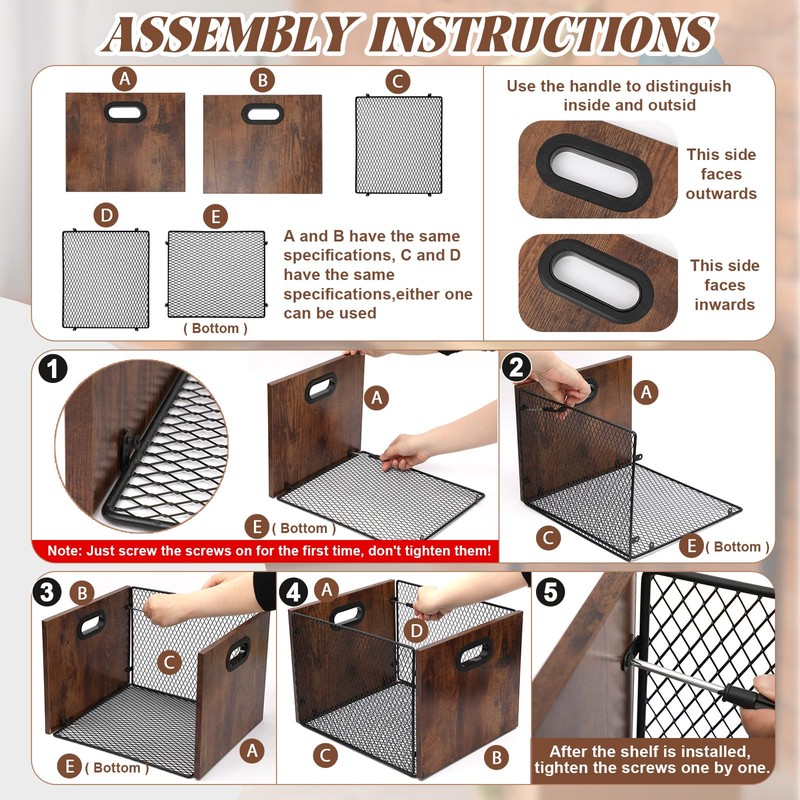 Yalikop Hanging File Organizer File Box Hanging Folder Storage Boxes