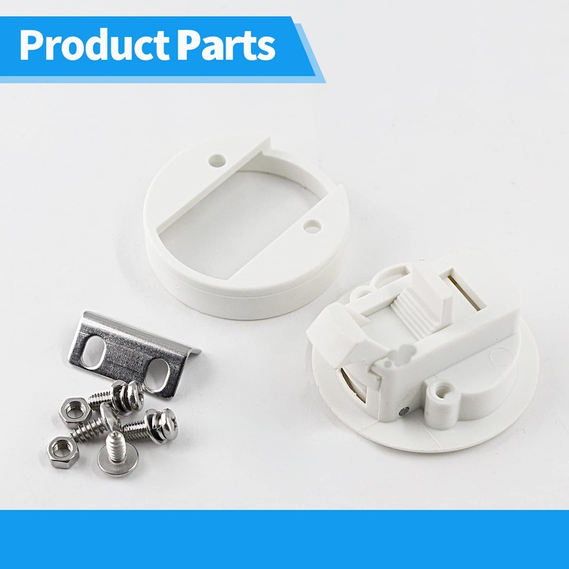 Kyuionty 4 Pack 2 Inch Flush Pull Slam Latch, Plastic