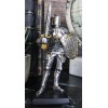 Suit Of Armor Medieval Knight Guard With Broad Shield and