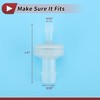 HEROFFIX Pack of 5 Aquarium Plastic Hose Connectors 5/32 Inch