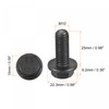 sourcing map Metric M10x25mm Hex Flange Bolts, 6pcs 10.9 Grade