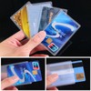 100 Pieces Plastic ID Credit Card Holder Vertical Business Card