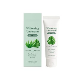 Huuazoi Underarm Whitening Deodorant Cream 、Moisturizer, with Niacinamide & Tea Tree Oil & Arbutin, Soothing & Light & Easily Absorbed Texture,1 OZ, for Most Skin Types.