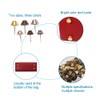 PandaHall 120pcs Bottom Stud Bag Feet 4 Colors Cone Studs
