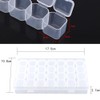 Monthly Pill Organizer,Clear Plastic 28 Slots Adjustable Oversized Pill Box
