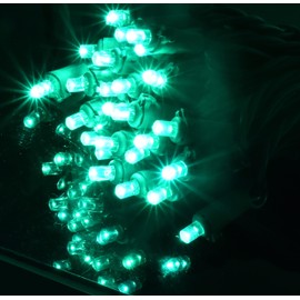 Holiday Essence Mini LED Green St. Patrick’s Lights Set, 60 5mm Wide Angle Christmas String Lights Green Wire, Indoor Outdoor Décor for Home Patio Garden Decorations, UL Certified