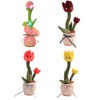 Electronic Dancing Singing Plush Toy Talking Repeating Multifunction Tulip Flower
