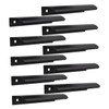 COHEALI 10pcs Concealed Finger Pull Handle Punch Cabinet Door Handle