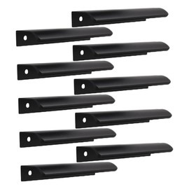 COHEALI 10pcs Concealed Finger Pull Handle Punch Cabinet Door Handle Durable Design for Kitchen Furniture Cabinets