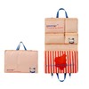 Travel Storage Bag, Foldable Waterproof Hanging Organizer for Underwear, Lightweight Luggage Organizer with Handle, Essential Packing Bag for Women, Fits Suitcases, Backpacks, and Duffel Bags (Red)