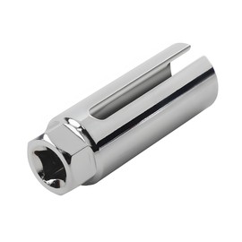 Car Oxygen Sensor Socket with Side Wire Cutout, 1/2" Drive by 7/8 Inch 6 Point Vehicles O2 Removal and Installation Tool, Auto Oxygen Sensor Wrench Removal Tool, Universal Fit (8MM/Silver)