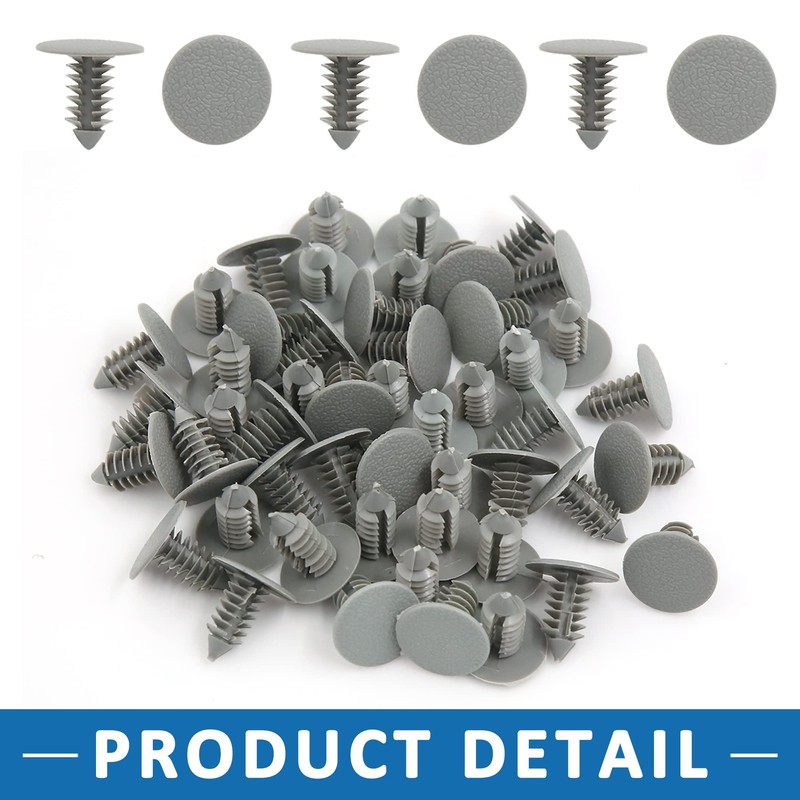A ABSOPRO Plastic Trim Clip 8 mm Bumper Door Rivets