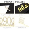 Casoty 90th Birthday Sash and Tiara for Women, 90th Birthday