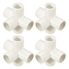 sourcing map 8 Pcs PVC Fitting, 5 Way PVC Fitting