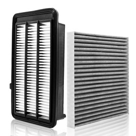 Engine Cabin Air Filter Replacement CA12050 & CF11182 for Honda Civic 2016-2021, CR-V 2017-2022, Flexible Panel Air Filter