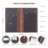 Server Book Organizer with Zipper Pocket, Genuine Leather Restaurant Guest