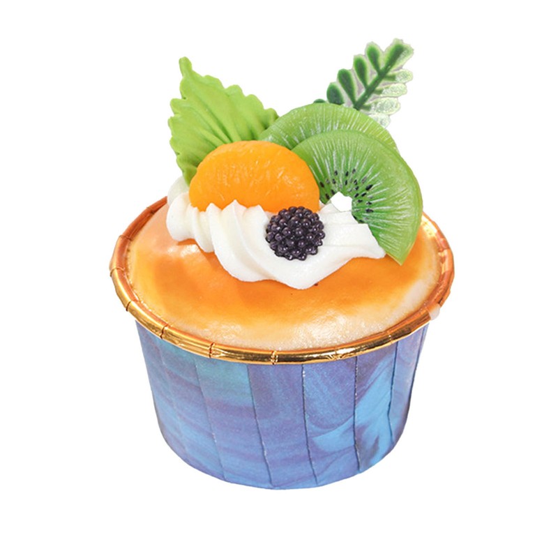6Pcs Artificial Fake Cupcake Decorative Simulation Cupcake Model for Display