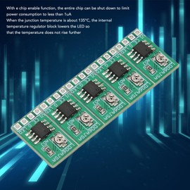 Adjustable LED Driver Board, 30 to 1500MA Constant Current Driver for 3V-6V LED, Integrated Design with Temperature Regulation for 3V 3.3V 3.7V 4.5V 5V 6V LED Driver