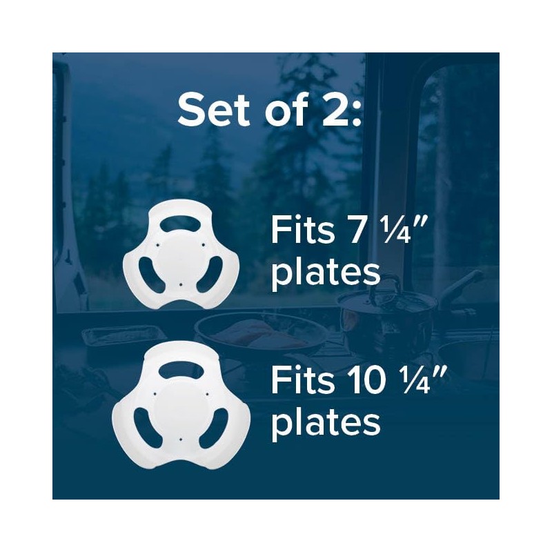 Camco Stack-A-Plate- Easily Organize, Store and Protect Plates During Travel,