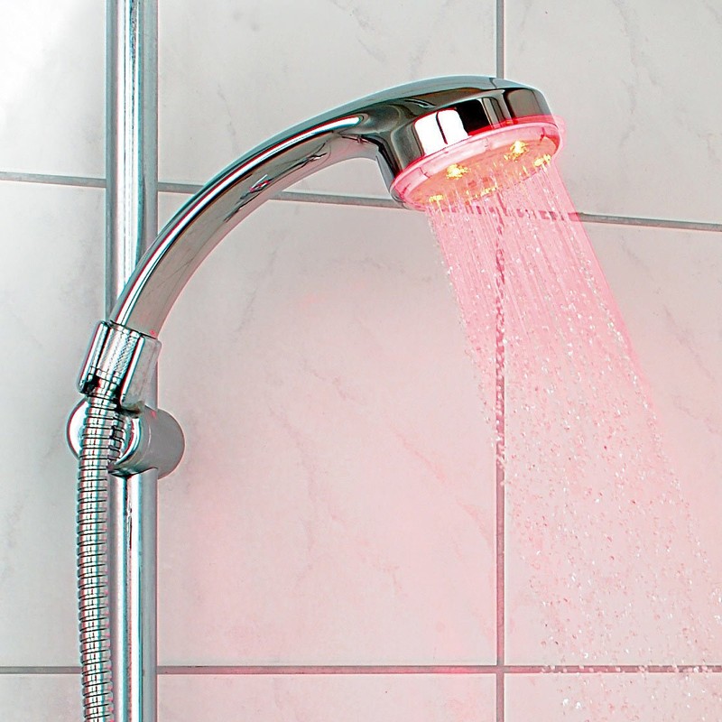 Infactory LED Shower Head with Automatic 4–Colour Changer