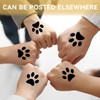 MEXRUMI Pack of 5 Dog Paw Print Stickers 12.5 x
