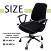 Nirrn Elastic and Breathable Office Computer Chair Cover (Black), Universal