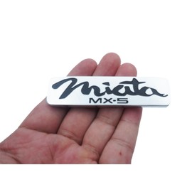 1x Miata MX-5 Replacement for 1998-2005 Rear Emblem Nameplate Badge (Silver)