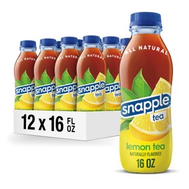Snapple Lemon Tea 16 Fl Oz Pack of 12 All Natural Gluten Free Refreshing Flavor