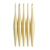 Furls Crochet Hook, Gold Streamline Metal Matte Finish & Polished,