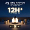 Battery operated lamp,Camping Rechargeable Lantern for Power Outages Essentials,Cordless Outdoor