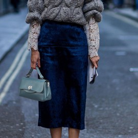 SHESTORY - Bolso bandolera pequeño de piel auténtica y suave, bonito bolso de hombro para mujer, Azul