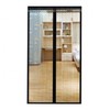 Striped Black Magnetic Screen Door Mosquito Net 90x200cm