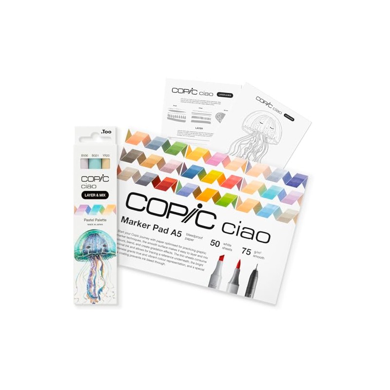 Copic Ciao LAYER & MIX Starter Set Pastel, Marker Set