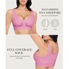 FeelinGirl Front Closure Post Surgery Bra with Adjustable Straps for