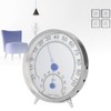 Round Thermometer Stainless Steel Waterproof Heat Resistant Thermometer Hygrometer for