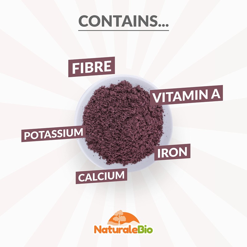 Organic Acai Berries Powder - Freeze-Dried - 50g. Brazilian Acai,