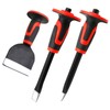 WEDO 3PCS Masonry Chisel Set, Pointed & Flat End Chisels