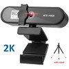 Web Camera Webcam 2K 25601440 Full HD with Microphone Auto