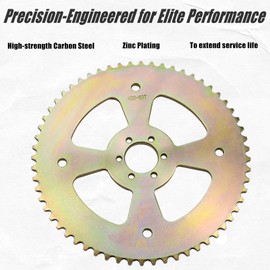JNDO Mini Bike Sprocket 60T 420 Chain 6 Hole High Torque Rear Sporcket for Coleman CT100U B100 Baja Doodle Bug DB30 Monster Mega Moto Motovox MBX10