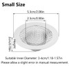 Sink Drain Strainer, 2Pcs Stainless Steel Kitchen Sink Filter Mesh