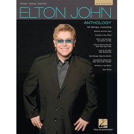 Elton John Anthology | Piano Vocal Guitar Songbook | Classic Rock Sheet Music Collection for Piano and Voice | 60 Greatest Hits for Musicians of All Levels | Gift for Pianists and Music Fans